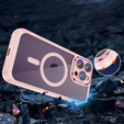 Чохол для iPhone 15 Pro, ERBORD Impact Guard, MagSafe, рожевий