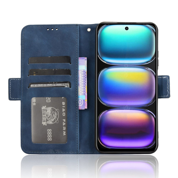 Откидной чехол для Infinix Hot 50 4G, Card Slot, темно-синий