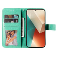 Откидной чехол для Xiaomi Redmi Note 13 5G, Mandala, зелёный