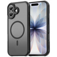 Чохол для iPhone 17, для MagSafe, із захистом камери, тонований з чорною рамкою