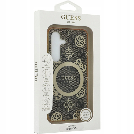 Чехол GUESS Magnetic IML Peony для Samsung Galaxy S25