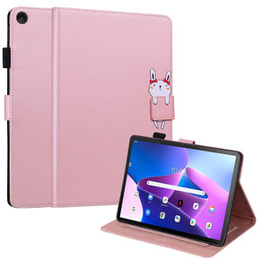 Чехол для Lenovo Tab M10 Plus 10.6 Gen 3, с клапаном, animal, розовый