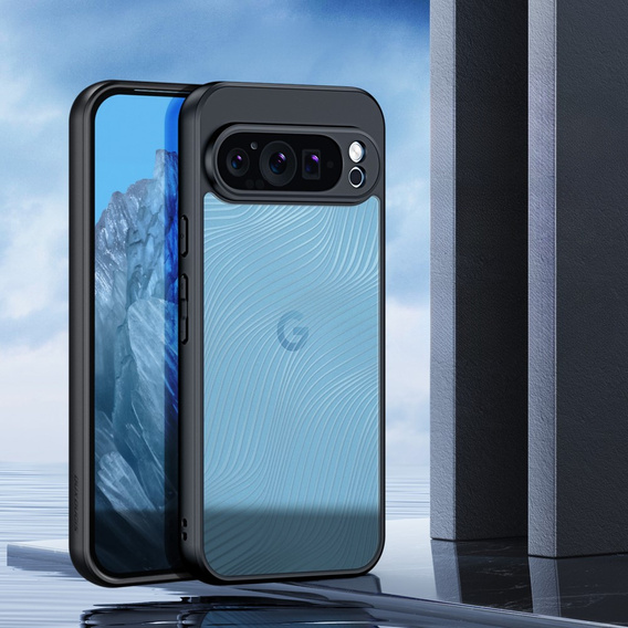 Чохол DuxDucis для Google Pixel 9 Pro XL, Aimo case, прозорий / чорний