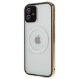 Магнітний чохол Dual Glass MagSafe для iPhone 12, золотий
