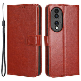 Футляр з клапаном для Honor 70 5G, Crazy Horse Wallet, коричневий