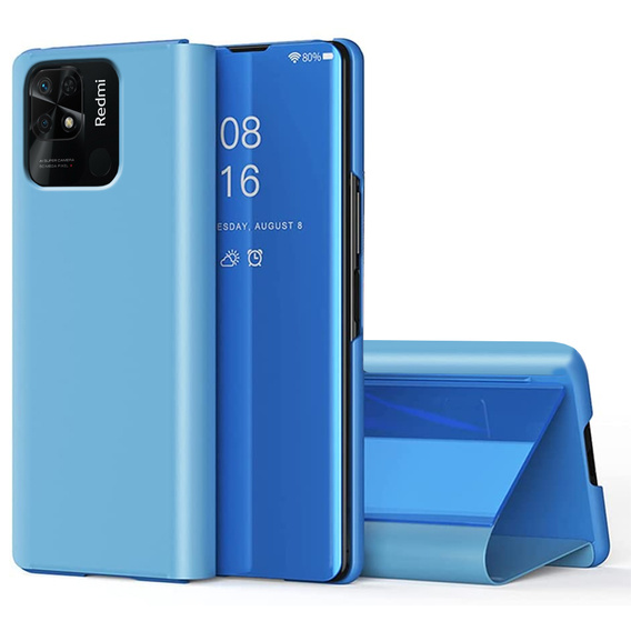 Чехол до Xiaomi Redmi 10C, Clear View, синий