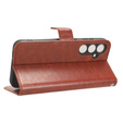 Откидной чехол для Samsung Galaxy S23 FE, Crazy Horse Wallet, коричневый