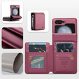 CASEME флип-кейс для Samsung Galaxy Z Flip5 5G, Litchi Wallet, красный