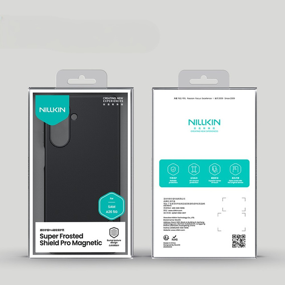 Чехол NILLKIN для Samsung Galaxy A26, Frosted Shield, для MagSafe, чёрный