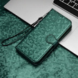 Чохол-фліп для Motorola Moto G86 5G, Wallet Rhombus, зелений