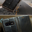 Флип-кейс CASEME для Samsung Galaxy S10+ Plus, Waxy Textured, кофе