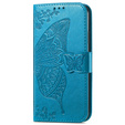 Откидной чехол для Motorola Edge 40, Butterfly, синий