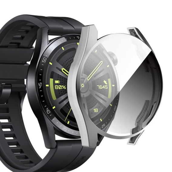 Etui z wbudowanym szkłem do Huawei Watch GT 3 42mm - Silver