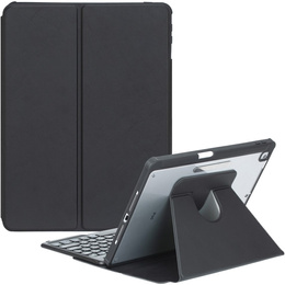 Чехол клавиатура для iPad 11" 2025 A16 (11 gen.) / iPad 10.9" 2022 (10 gen.), Rotary 360° Leather, чёрный