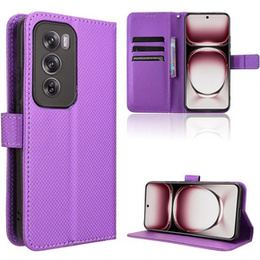 Откидной чехол для Oppo Reno 12 Pro, Wallet Smart Magnet, фиолетовый