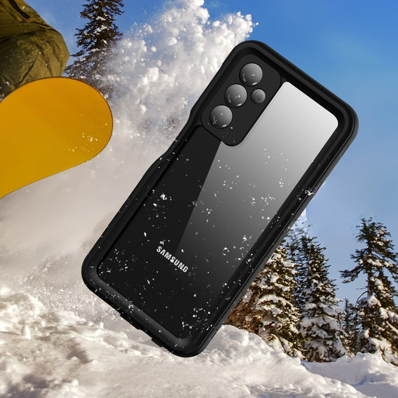 IP68 водонепроникний чохол для Samsung Galaxy A25 5G, Redpepper, чорний