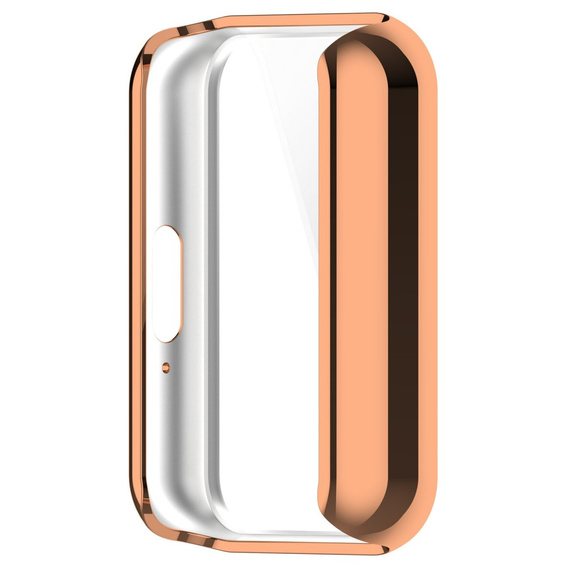 Чехол 2 в 1 с защитой экрана для Xiaomi Redmi Watch 3 Lite / Watch 3 Active,  розовый rose gold