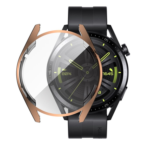 Etui z wbudowanym szkłem do Huawei Watch GT 3 42mm - Rose Gold