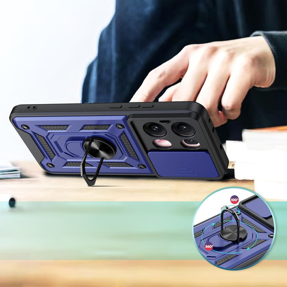 Чехол NOX Camera Slide Oppo Reno 13 Pro, CamShield Slide, синий