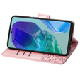 Откидной чехол для Samsung Galaxy A16, Butterfly, розовый rose gold