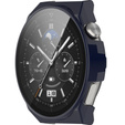 Силиконовый футляр со встроенным защитным стеклом до Huawei Watch GT 3 Pro 46mm, Dark Blue