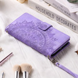 Откидной чехол для Xiaomi Redmi Note 13 Pro 4G / Xiaomi Redmi Note 14S / Xiaomi Poco M6 Pro 4G, Mandala, фиолетовый
