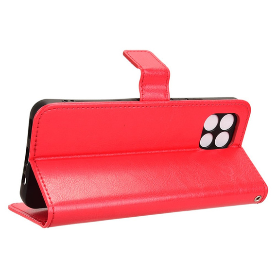 Откидной чехол для T Phone 2 5G, Crazy Horse Wallet, красный