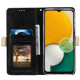 Чохол-кришка для Samsung Galaxy A25 5G, Wallet Pocket Zipper Lace, чорний