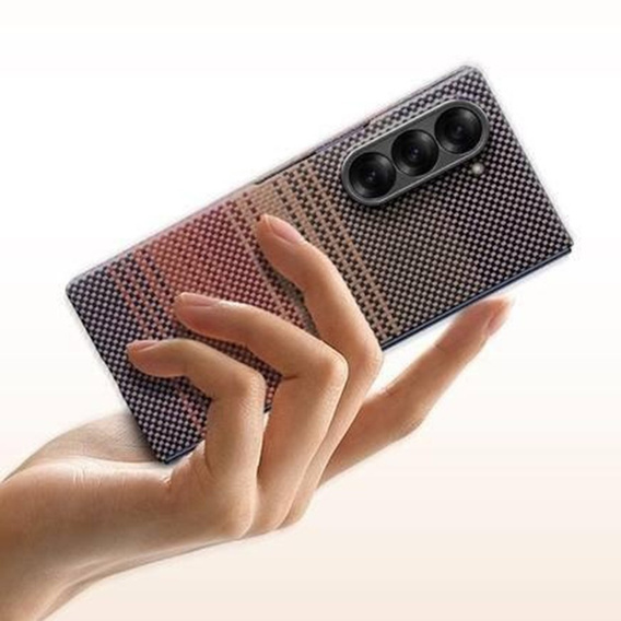 Чохол для Samsung Galaxy Z Fold6 5G - магнітне арамідне волокно, помаранчевий