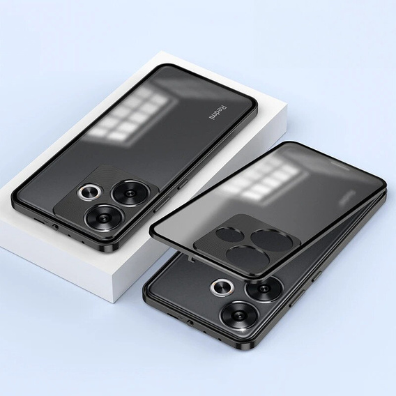 Чохол для Xiaomi Poco F6, Frame Case, чорний
