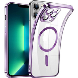 Чoхол до iPhone 13 Pro, MagSafe Hybrid, фіолетовий