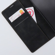 Чехол для iPhone 15 Pro, ERBORD Vintage, бумажник с клапаном, чёрный