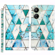 Откидной чехол для Xiaomi Redmi 13C / Poco C65, Wallet, Marble зелёный