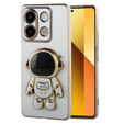 Чехол для Xiaomi Redmi Note 13 5G, Astronaut, белый + закаленное стекло 9H