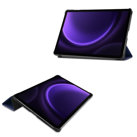 Чехол для Samsung Galaxy Tab S9 FE, Tri-fold, темно-синий