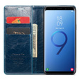 Флип-кейс CASEME для Samsung Galaxy S9+ Plus, Waxy Textured, синий