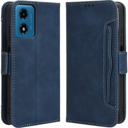 Откидной чехол для Motorola Moto E14, Card Slot, темно-синий