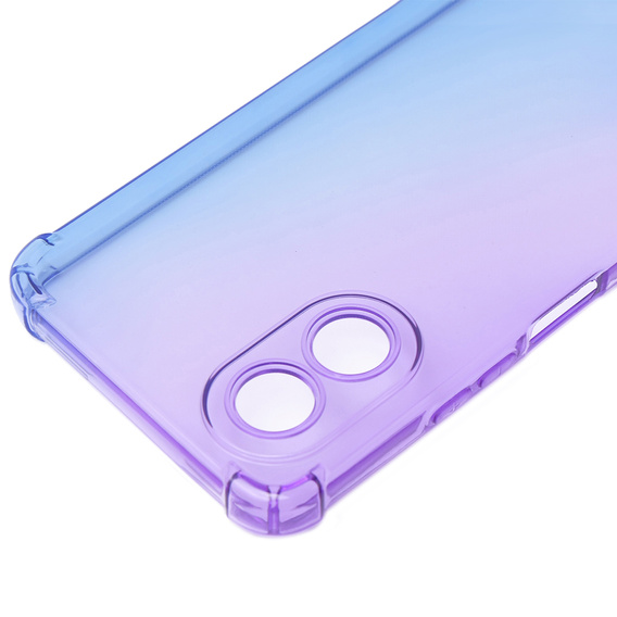 Чехол для Oppo A38 4G / Oppo A18 4G, Gradient Dropproof, Фиолетовый / синий