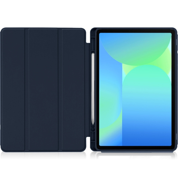 Чехол для Samsung Galaxy Tab S10 FE+ Plus, Smartcase с местом для стилуса, темно-синий