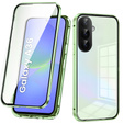 Чехол для Samsung Galaxy A36, Magnetic Dual Glass, зелёный