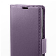 Чохол для Xiaomi 14T Pro, ERBORD Glossy Litchi, гаманець з клапаном, фіолетовий