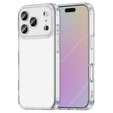Силиконовый чехол для iPhone 17 Pro Max, с жесткой задней стенкой, прозрачный