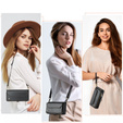 Чохол CASEME для Samsung Galaxy A56 5G, RFID Leather Wallet з плечовим ременем, чорний