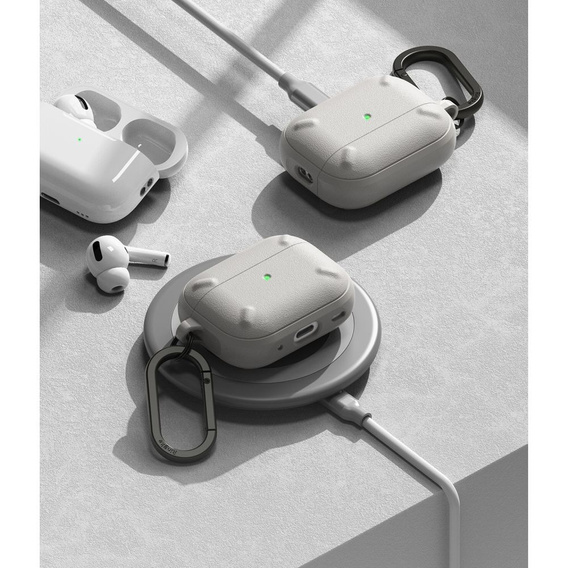 Чохол для навушників Ringke Airpods Pro / Pro 2, Onyx, Warm Grey