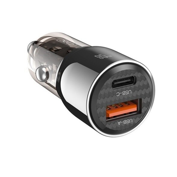 Автомобильное зарядное устройство XO CC58 USB-A-Type-C 95 Вт, черный