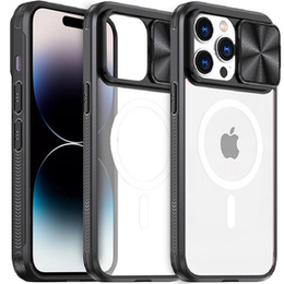 Чехол до iPhone 14 Pro Max, Slide Camera Magsafe, чёрный