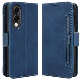 Футляр з клапаном для Samsung Galaxy S25 Edge, Card Slot, темно-синій