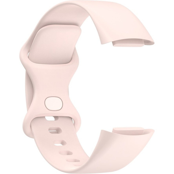 Резиновый браслет Softband для  Fitbit Charge 5 - Light Pink