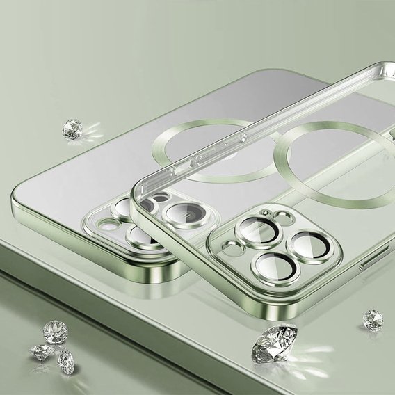 Чехол до iPhone 12 Pro, MagSafe Hybrid, зелёный
