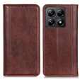 Чехол до Xiaomi 14T Pro, Wallet Litchi Leather, коричневый